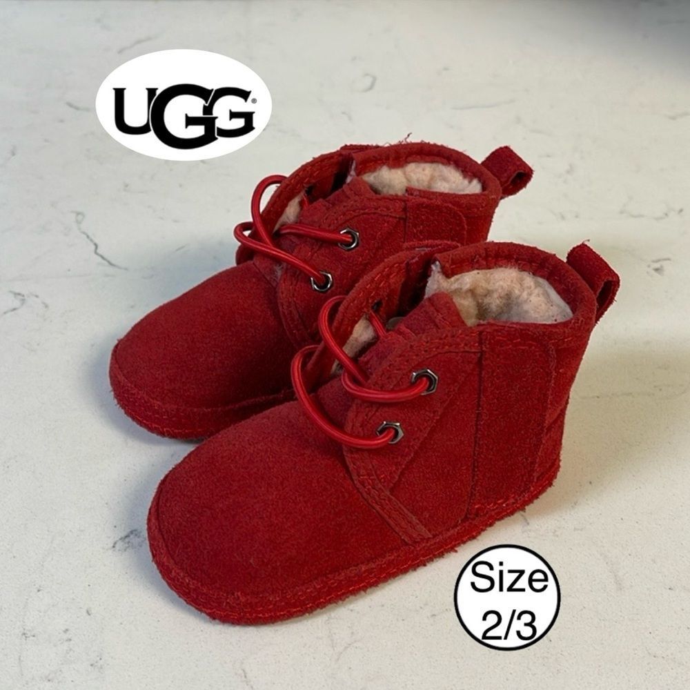 UGG Neumel Baby Size 2/3 - Samba Red